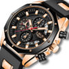 Fashion Luxury Silicone Sport Waterproof Wristwatch