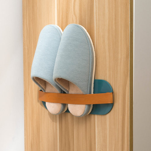 Cute Durable Wall-Mounted Slippers Shoe Plastic Rack