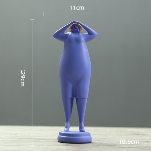 Creative Fashionable Plump Woman Art Sculpture Decoration