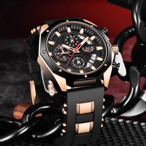 Fashion Luxury Silicone Sport Waterproof Wristwatch