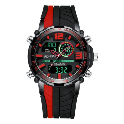 Multifunctional Famous Dual Display LED Digital Watch