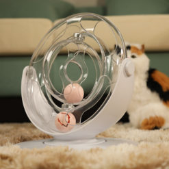 Interactive Funny Electric Rotating Space Ring Cat Toy