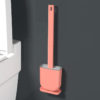 Wall-Mounted Long Handle Silicone Toilet Cleaning Brush