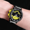 MEGIR Luminous Waterproof Casual Leather Wristwatch