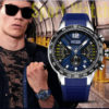 Silicone Chronograph Military Waterproof Sports Quartz Watch