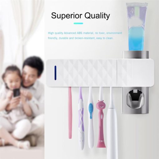 Multifunctional UV Sterilizer Toothbrush Toothpaste Dispenser