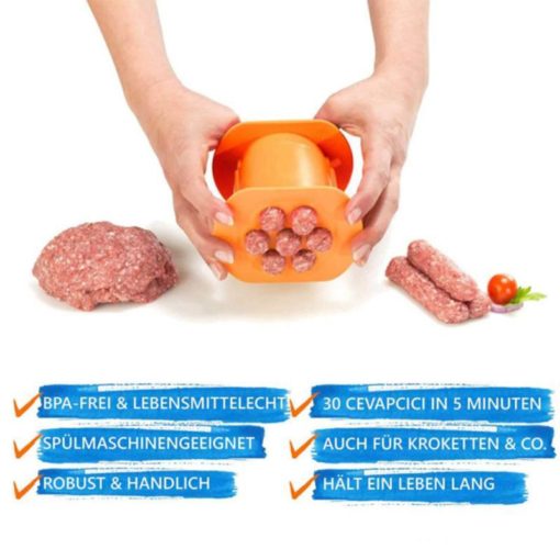 Multi-Functional Manual Kitchen Meat Sausage Strip Squeezer