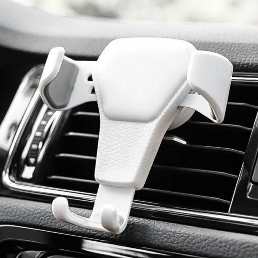 Gravity Car Air Vent Clip Phone Leather Bracket Holder