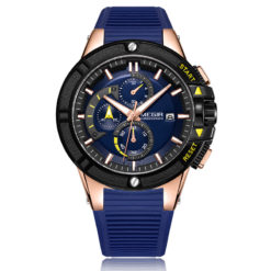MEGIR Men's Military Sport Silicone Luminous Wristwatch