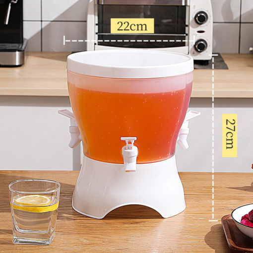 3 in 1 Rotating Fruit Juice Jug Water Bucket Dispenser