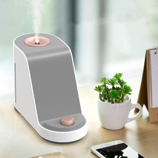 2 in 1 USB Wireless Charger Essential Oil Diffuser Purifier