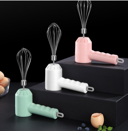 Portable Hand-held Wireless Egg Beater Whisk Masher