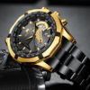 VA VA VOOM Luminous Waterproof Steel Quartz Watch