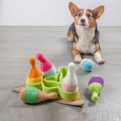 Portable Household Bowling-shaped Treat Puppy Snuffle Mat
