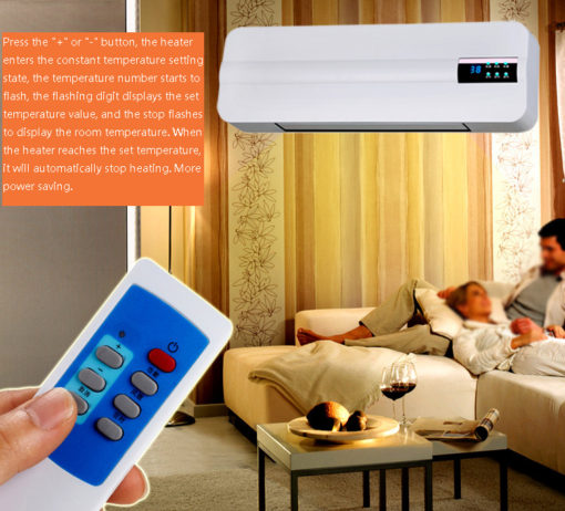 Wall-mounted Waterproof Electric Air Heater Fan