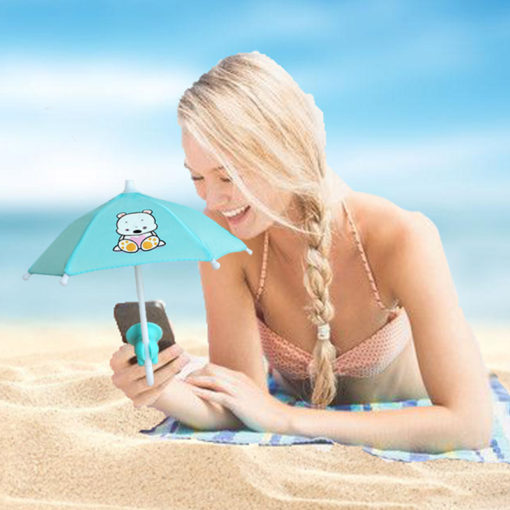 Portable Folding Umbrellas Shape Mobile Phone Holder