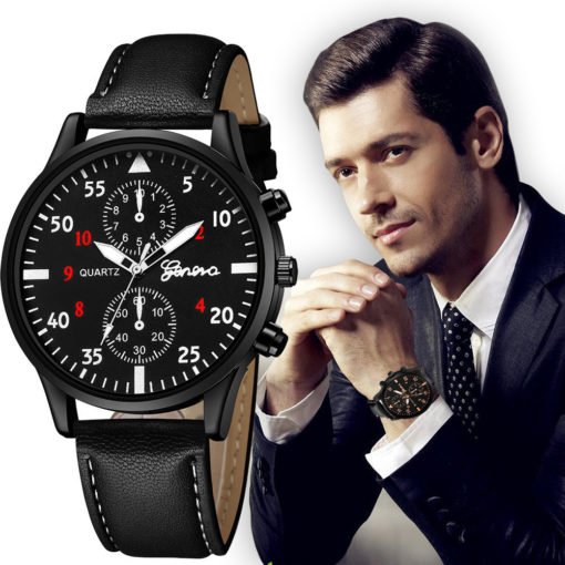 Luxury Brand Leather Fashion Chronograph Watch