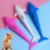 Silicone Fish Shape Cat Toothbrush Molar Stick Cleaning Toy