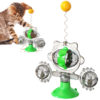 Interactive Pinwheel Cat Food Sucker Leaky Ball Toy