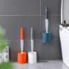 Silicone Automatic Liquid Discharge Toilet Cleaning Brush