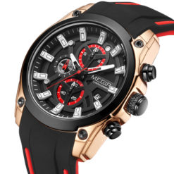 MEGIR Silicone Chronograph Sports Men's Quartz Watch