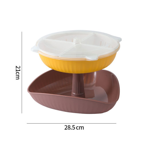 Creative Kitchen Hot Pot Plate Rotating Drain Basket - Image 7