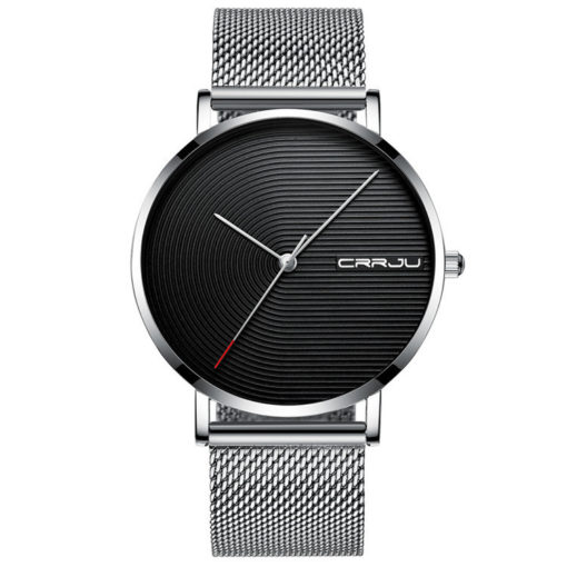 CRRJU Ultra-thin Mesh Strap Waterproof Sport Watch