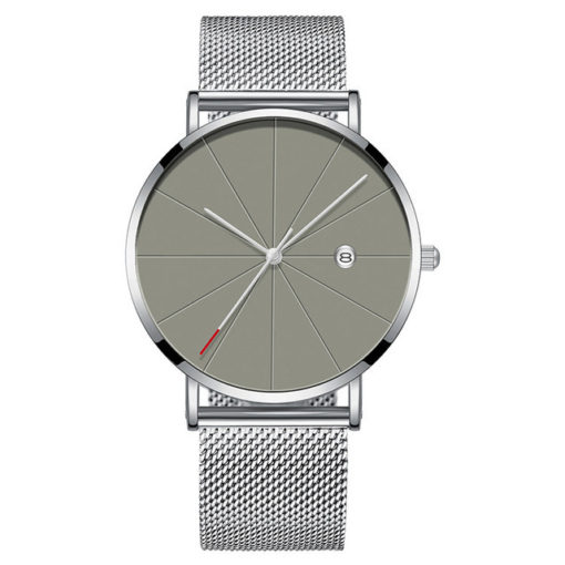 Ultra-thin Stainless Steel Mesh Band Men's Wrist Watch