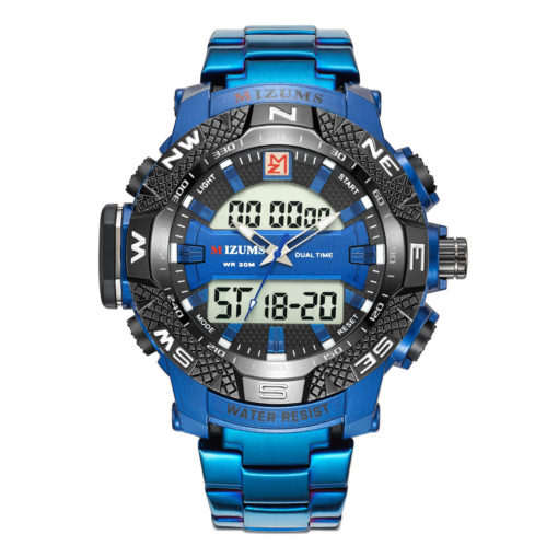 MIZUMS Dual Display Digital Analog Men's Sports Watch