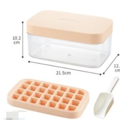 Silicone Double Ice Ball Cube Making Mold Storage Tray