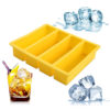 Rectangular Silicone 4 Lattice Ice Cube Mold Tray
