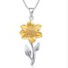Sunflower Pendant Chain Necklace Choker Jewelry