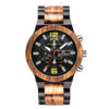 KUNHUANG Luminous Wooden Retro Men's Sport Watch