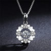 Shining Crystal Love Heart Pendant Women Necklace