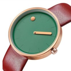 Creative Minimalist Genuine Leather Strap Quartz Watch