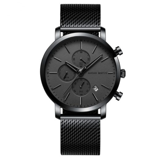 HANNAH MARTIN Waterproof Calendar Men's Watch