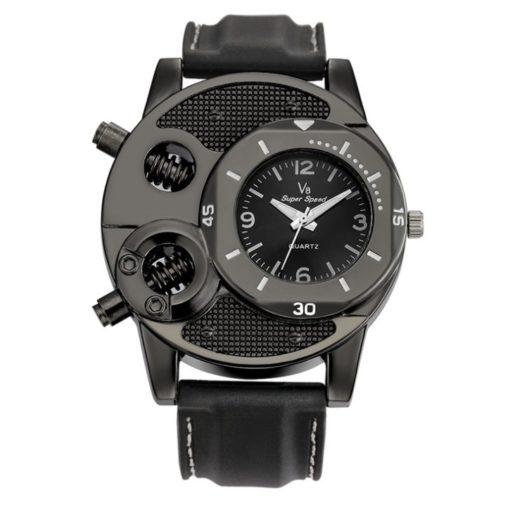 Adjustable Silicone Strap Men's Sport Classic Wristwatch