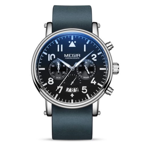 MEGIR Waterproof Business Analog Leather Men's Watch