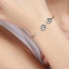 Moon Star Sterling Silver Women's Bracelet Jewelry