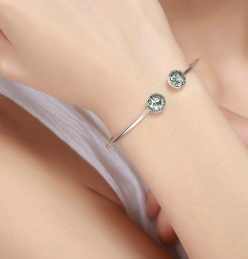 Moon Star Sterling Silver Women's Bracelet Jewelry