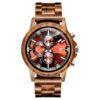 KUNHUANG Creative Wooden Men's Sports Wrist Watch