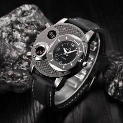 Adjustable Silicone Strap Men's Sport Classic Wristwatch