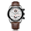 MEGIR Military Chronograph Men's Leather Quartz Watch