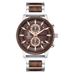 Wooden Chronograph Military Casual Waterproof Watch