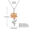Sunflower Pendant Chain Necklace Choker Jewelry