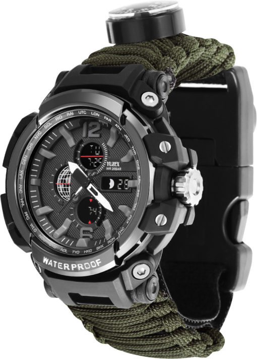 YUZEX Waterproof Outdoor Survival Bracelet Watch