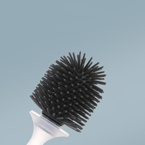 Silicone Automatic Liquid Discharge Toilet Cleaning Brush - Image 5