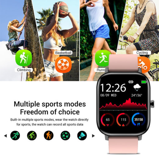 Smart Heart Rate Blood Pressure Monitor Fitness Watch