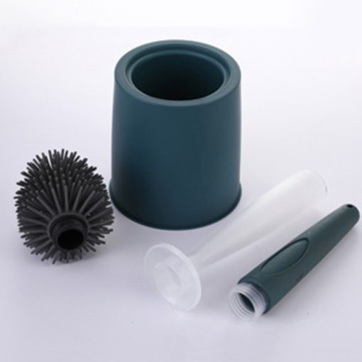 Silicone Automatic Liquid Discharge Toilet Cleaning Brush - Image 9