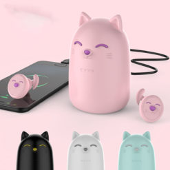 Cute Lucky Cat Power Bank Wireless Bluetooth Headset